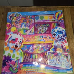 Lisa Frank Folding Art And Activity Case Large Set New With Paint Markers Fun...